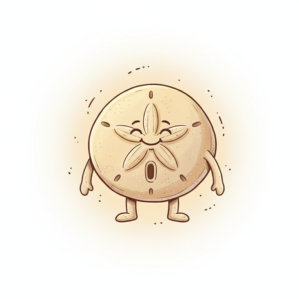 Touch Sand mascot cresting from the trench